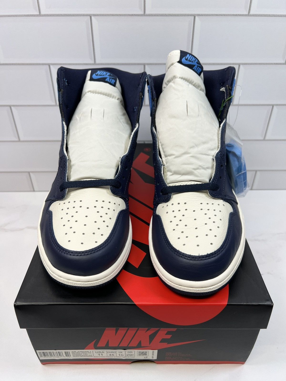 Jordan Brand Nike Retro Air Jordan Obsidian Obsidians UNC Navy Blue 1s 1 Size US 11 / EU 44 - 2 Thumbnail