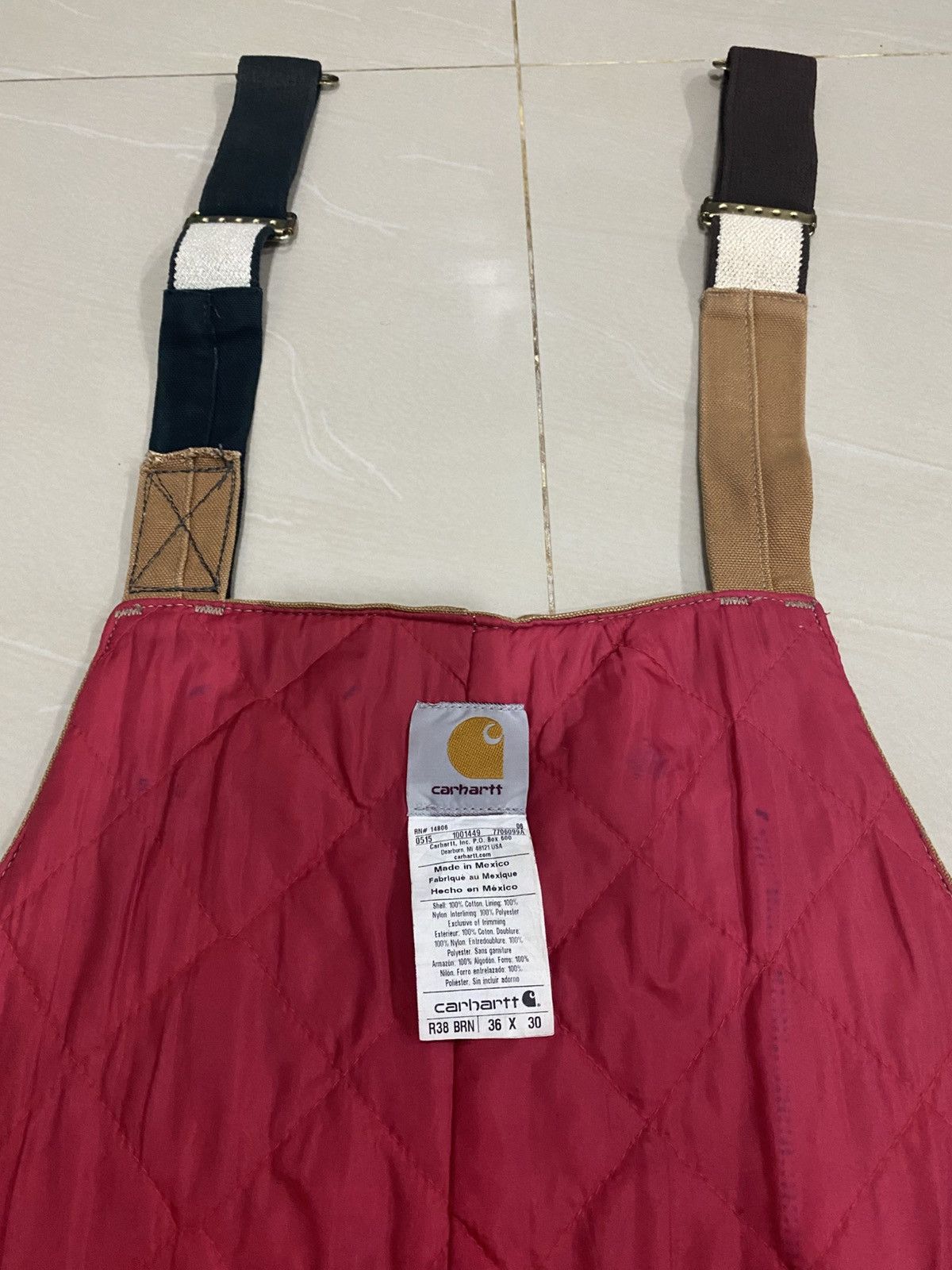 Carhartt Carhatt Double Knee Overalls Convas Quiltd Size US 36 / EU 52 - 5 Thumbnail