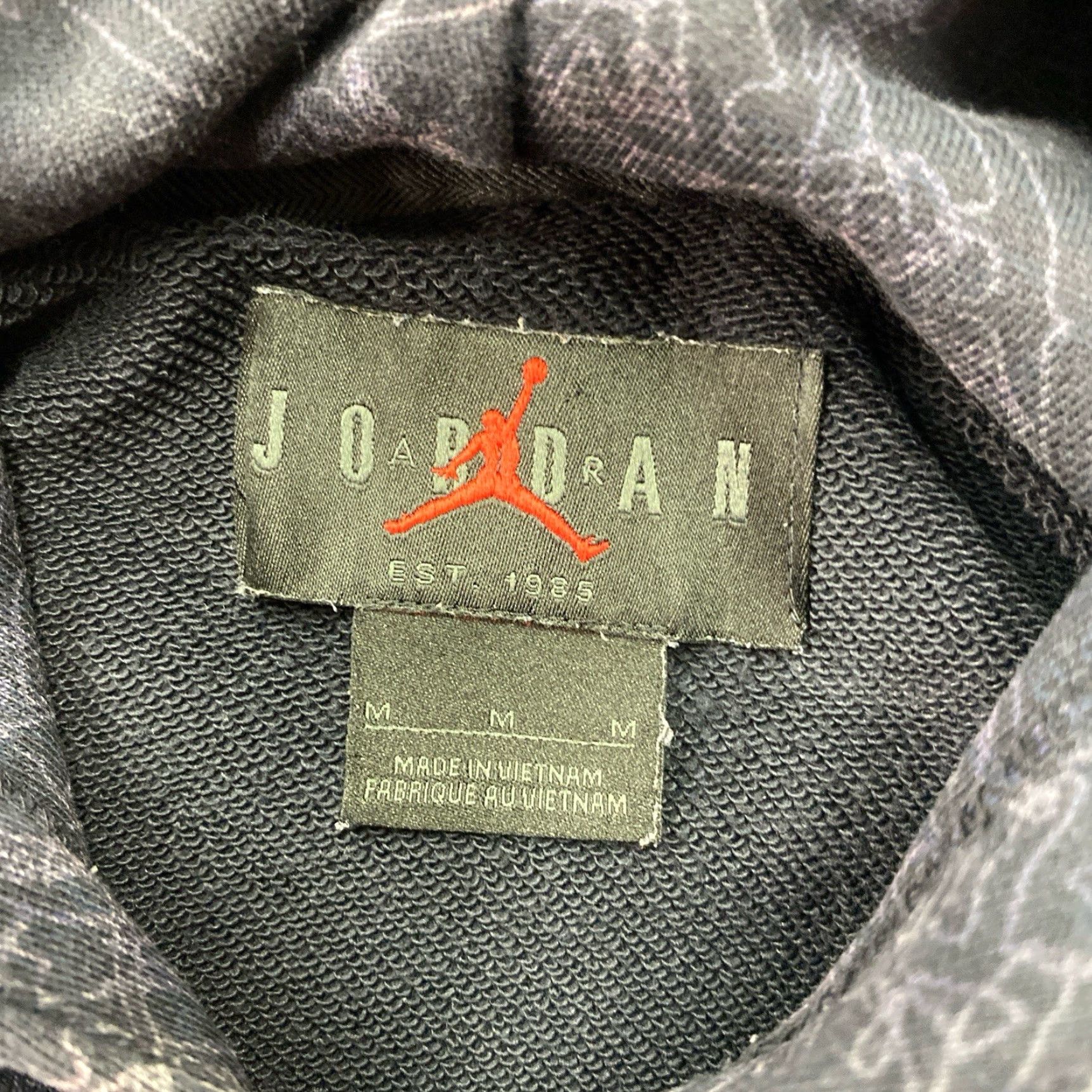 Jordan Brand Air Jordan University of Michigan Blue Pullover Hoodie M Mens Jumpman Size US M / EU 48-50 / 2 - 2 Thumbnail