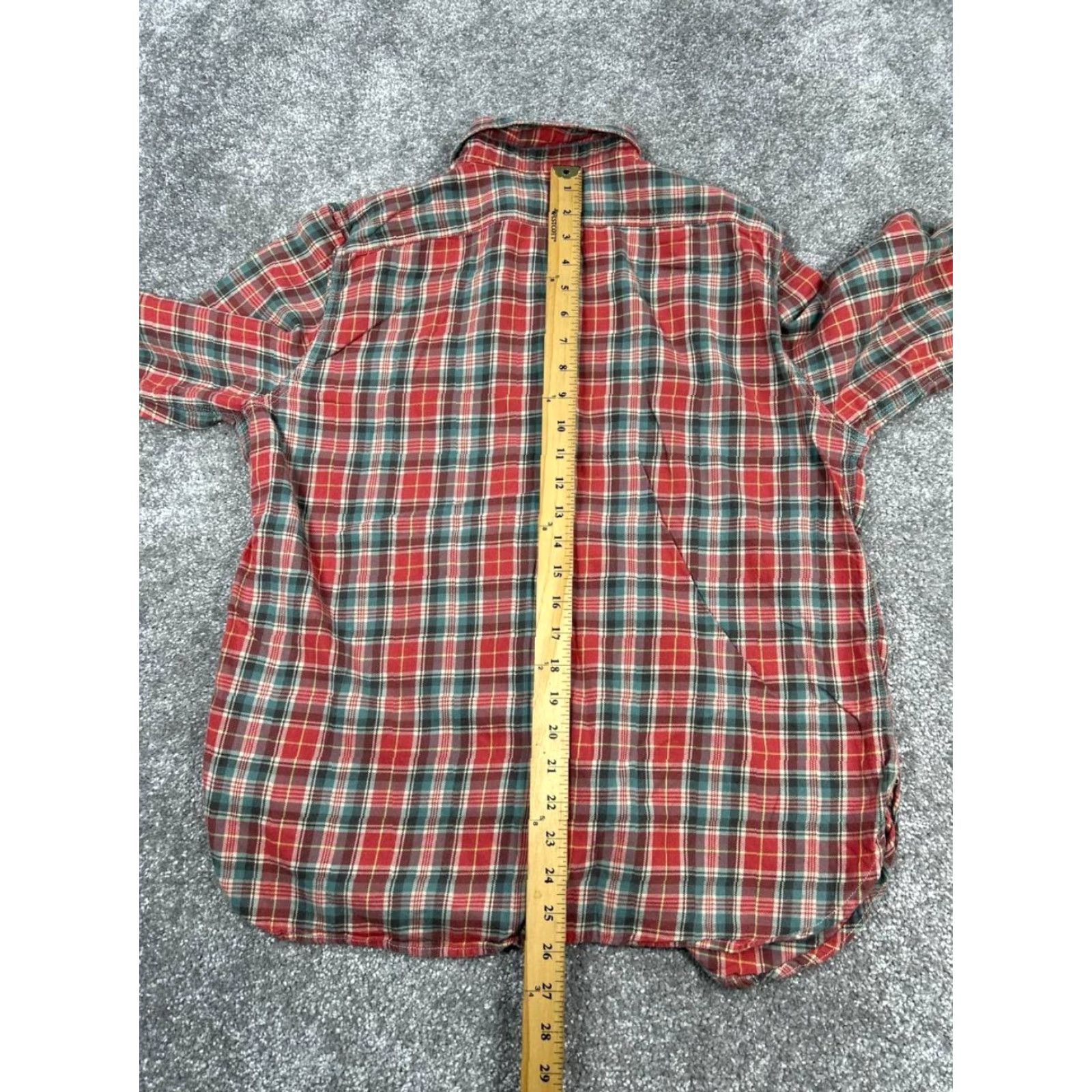 Ralph Lauren VINTAGE Lauren Ralph Lauren Shirt Mens XL Blue Cotton Flannel Button-Up Collared Plaid Long Sleeve Button Adjustable Size US XL / EU 56 / 4 - 6 Thumbnail