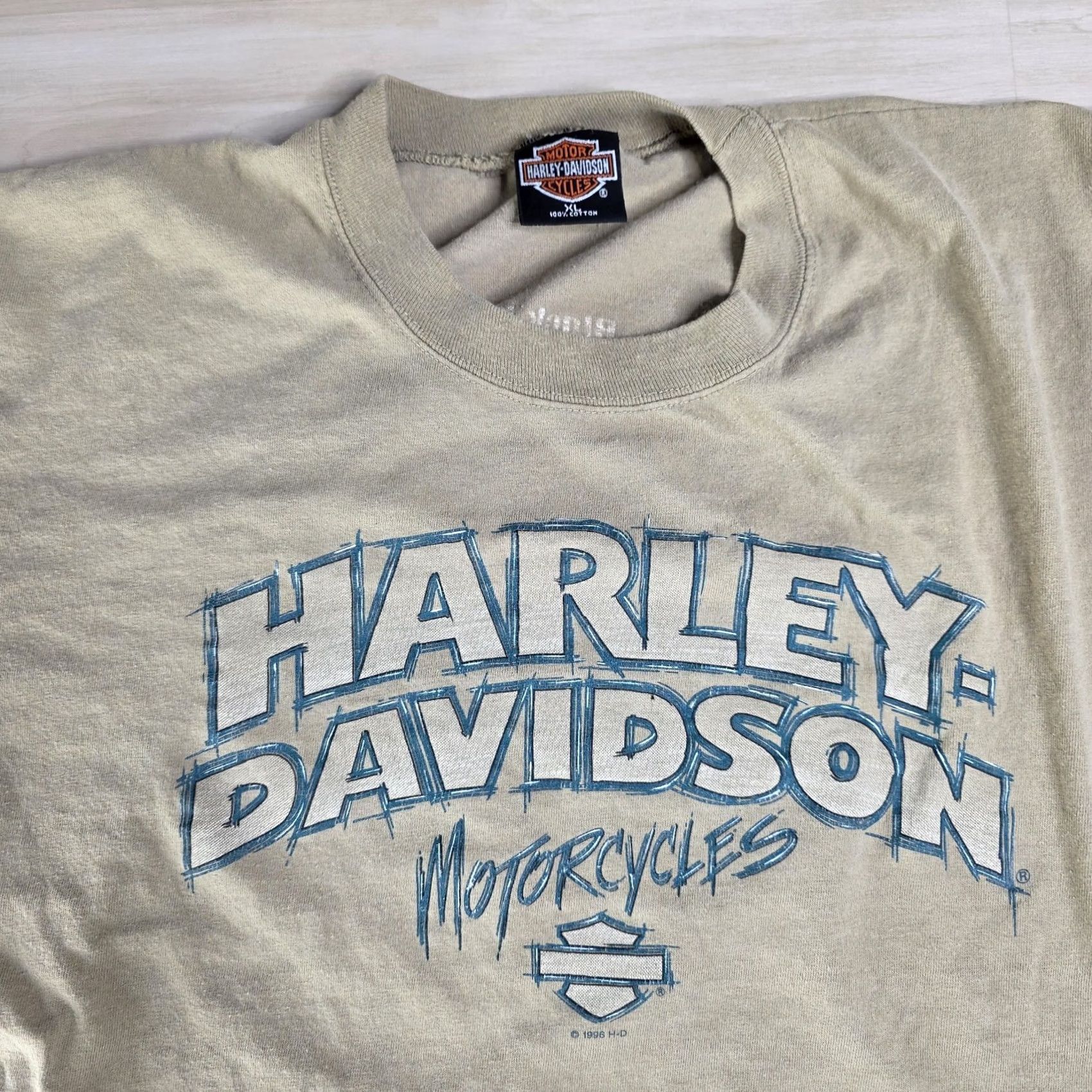 Harley Davidson VINTAGE Harley-Davidson Sturgis Two Tone Shirt Green Brown Double Sided Size L Mens Size US L / EU 52-54 / 3 - 2 Thumbnail