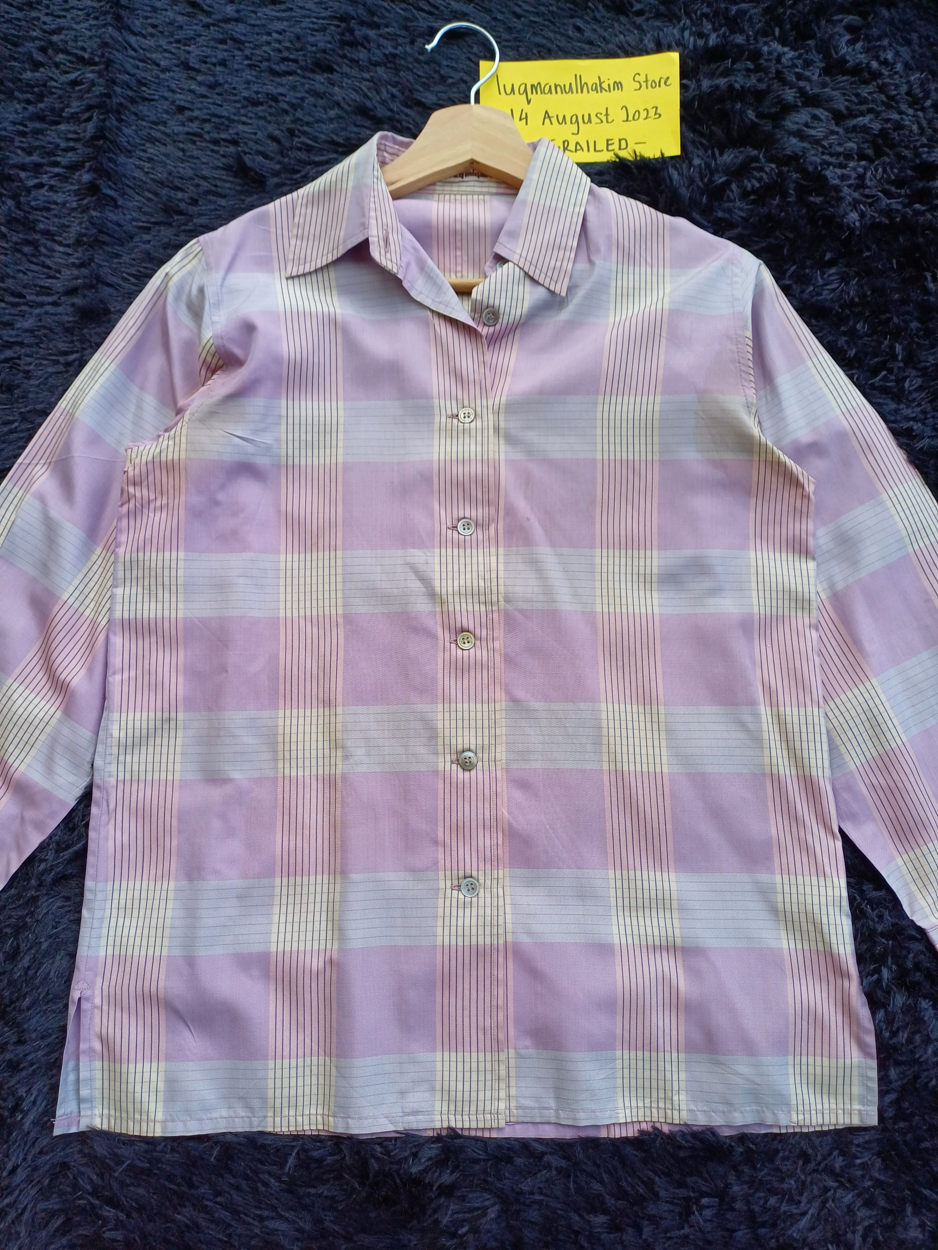 Issey Miyake Rare Vintage 90s Issey Miyake Pattern Collar Shirt Size US S / EU 44-46 / 1 - 3 Thumbnail