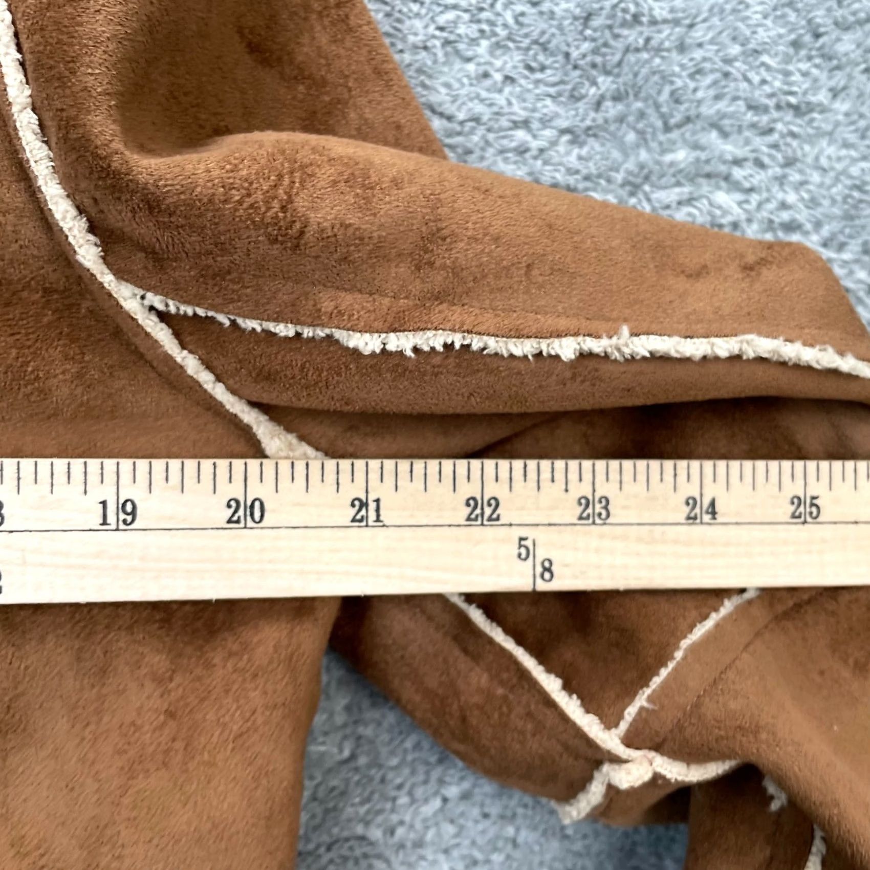 Vintage VINTAGE True Grit Jacket Womens Medium Brown Tumbled Faux Suede Coat Mock Neck Full Zip Mens? Size M / US 6-8 / IT 42-44 - 8 Thumbnail
