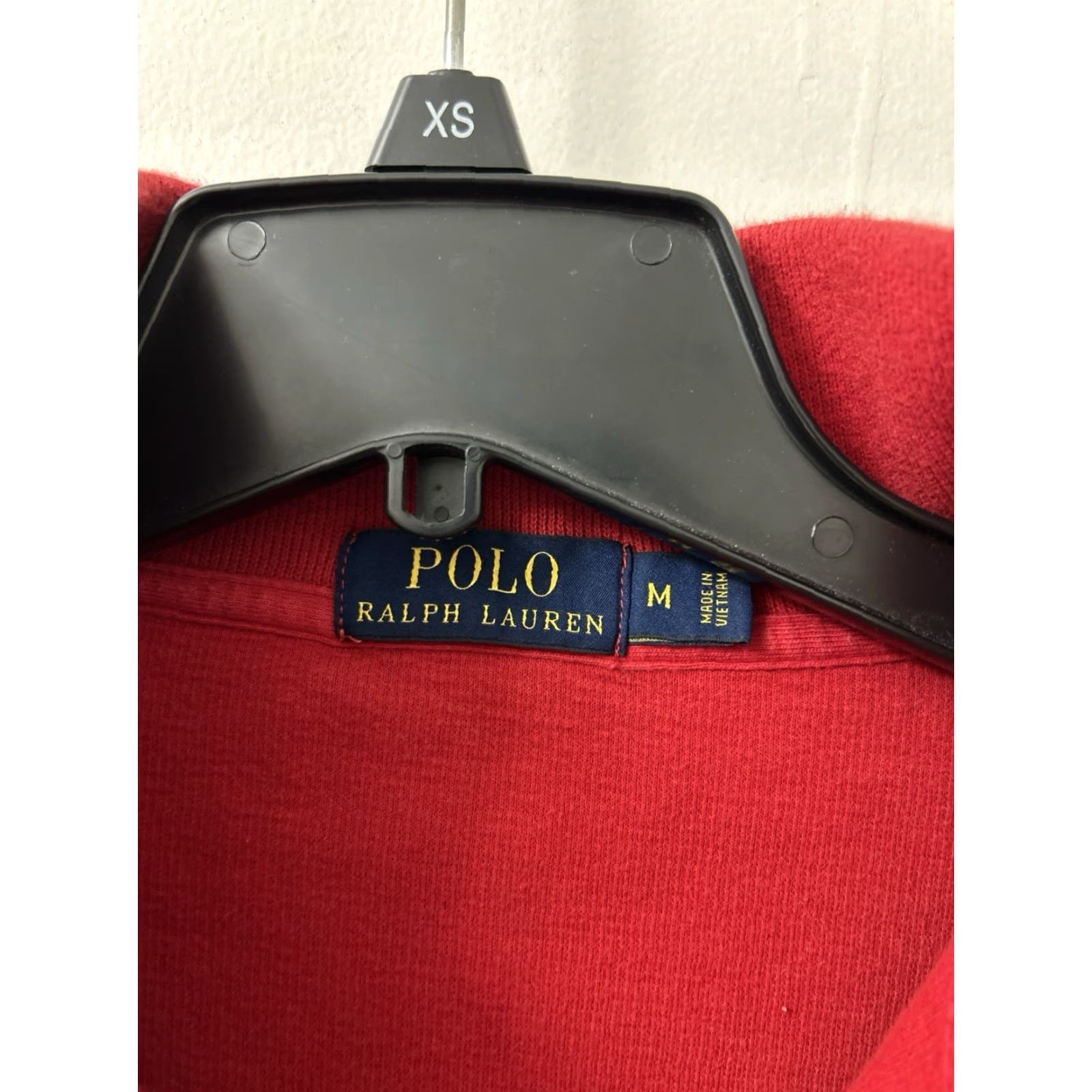 Polo Ralph Lauren Polo Ralph Lauren Sweater Polo 1/4 Zip Mens M Red Cotton Rib Mock Neck Pullover Knit with Pony Logo Embroidered L/S Classic Fit Size US M / EU 48-50 / 2 - 5 Thumbnail