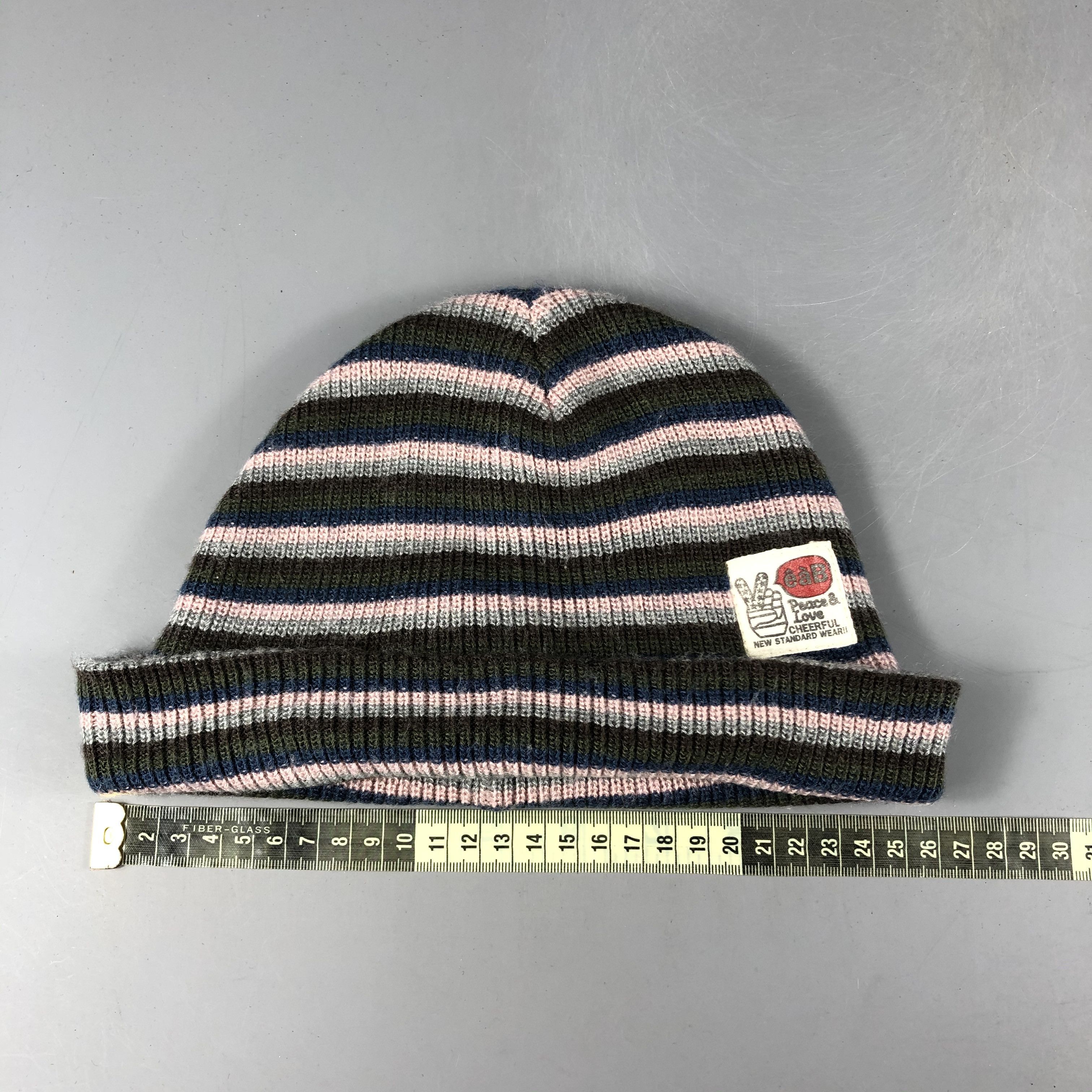 Vintage Womens EAB Stripe Beanie Snow Hat Snow Cap -D1211 Size ONE SIZE - 4 Thumbnail