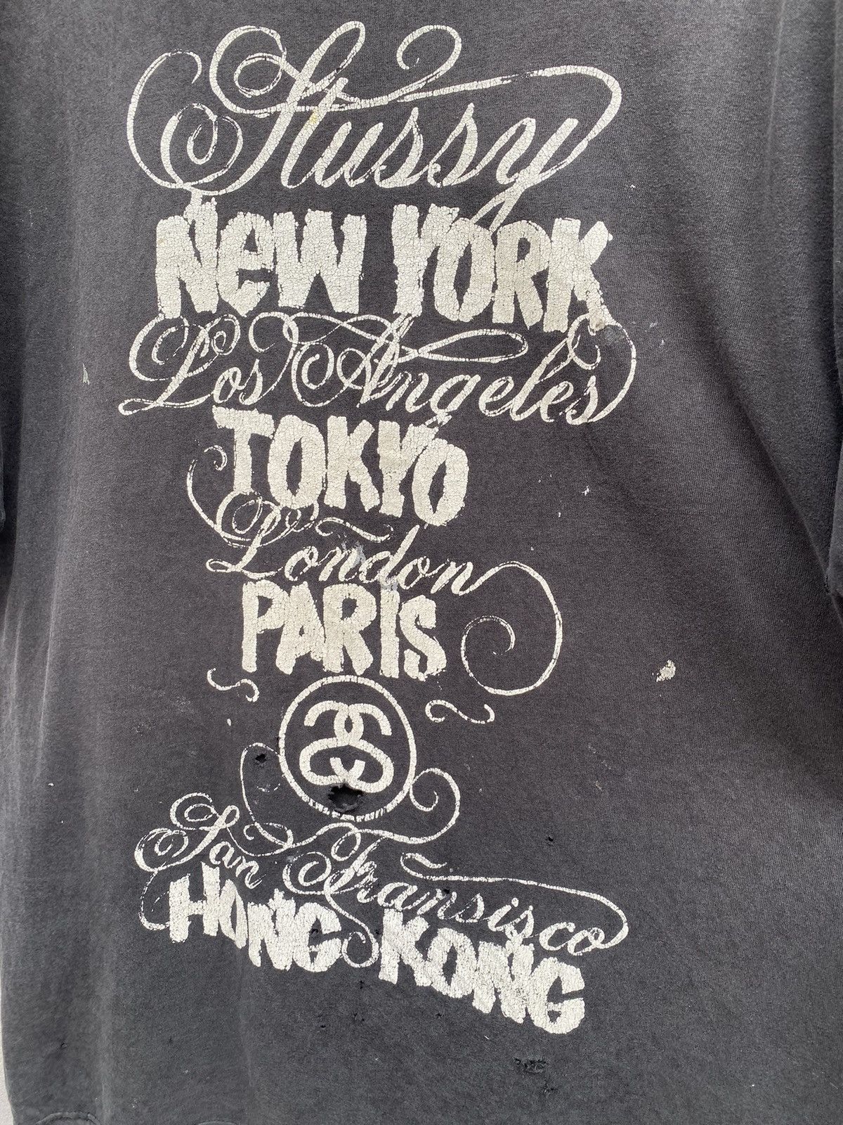 Stussy Vintage 2006 Distressed STUSSY x ERIC ELMS ADORN World Tour Size US XL / EU 56 / 4 - 12 Thumbnail