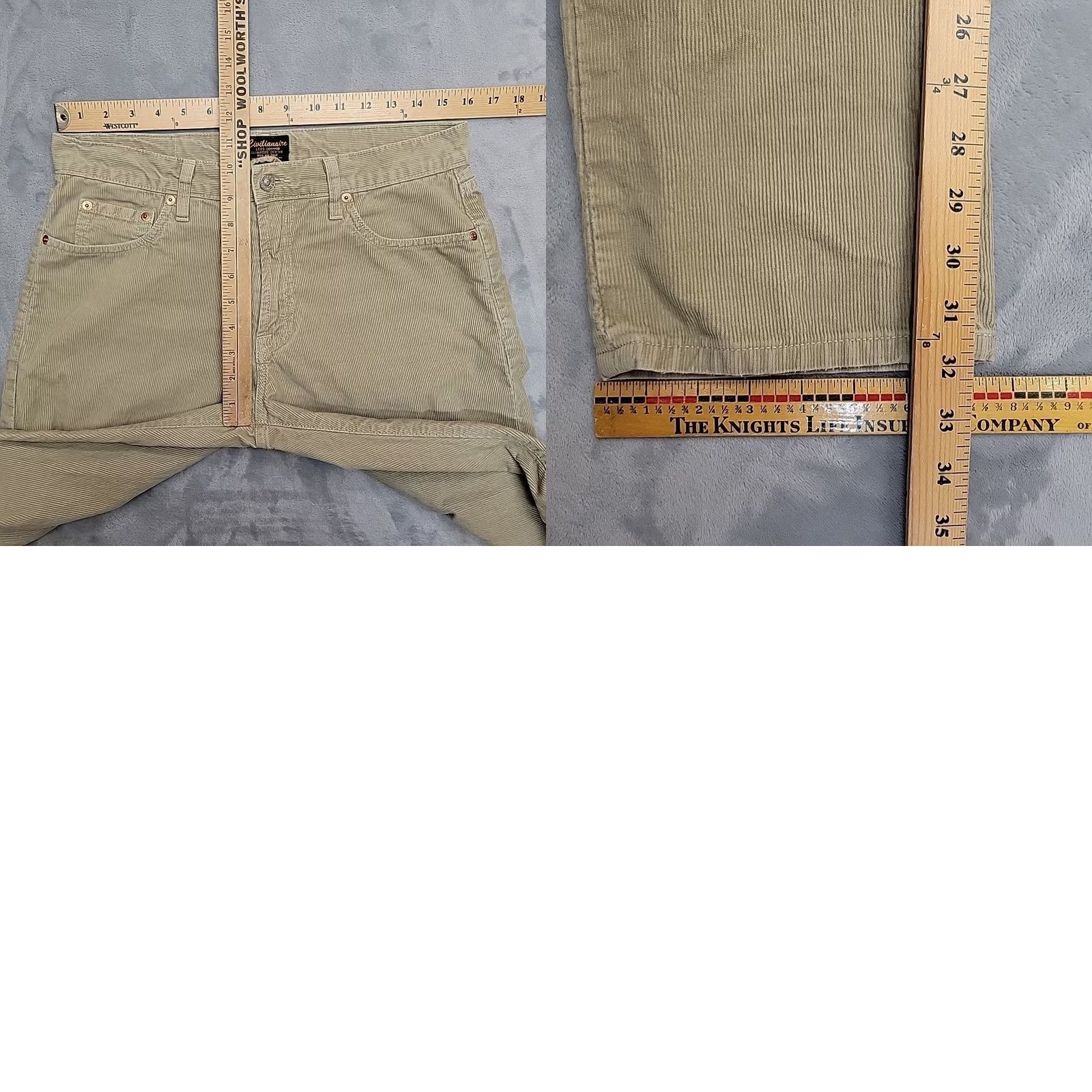 Vintage Civilianaire Pants Men 31 Tan Japanese Cotton 14 Wale Corduroy Made In USA Size US 31 - 9 Thumbnail