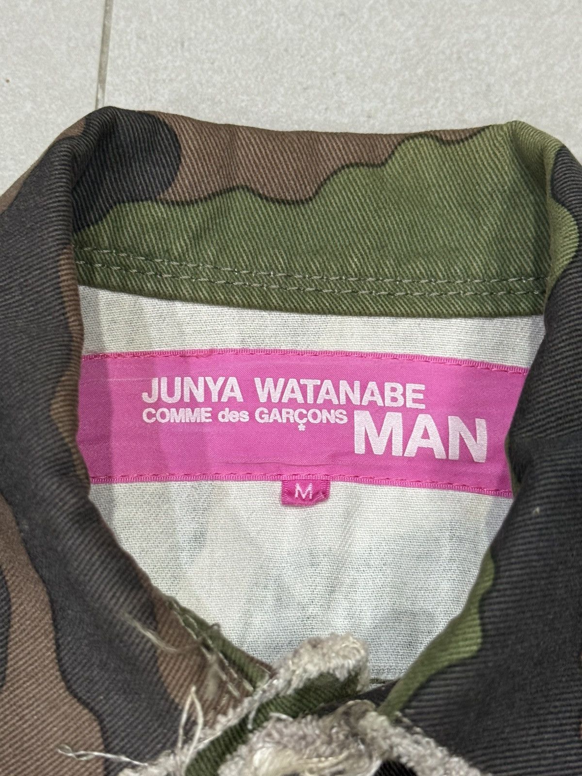 Junya Watanabe 2003 Junya Watanabe camo denim trucker jacket Size M / US 6-8 / IT 42-44 - 4 Thumbnail