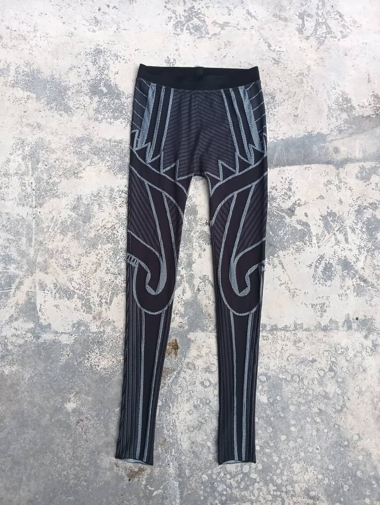 Issey Miyake × Japanese Brand Issey Miyake Homme plisse Black spiral leggings size m Size US 32 / EU 48 - 2 Thumbnail