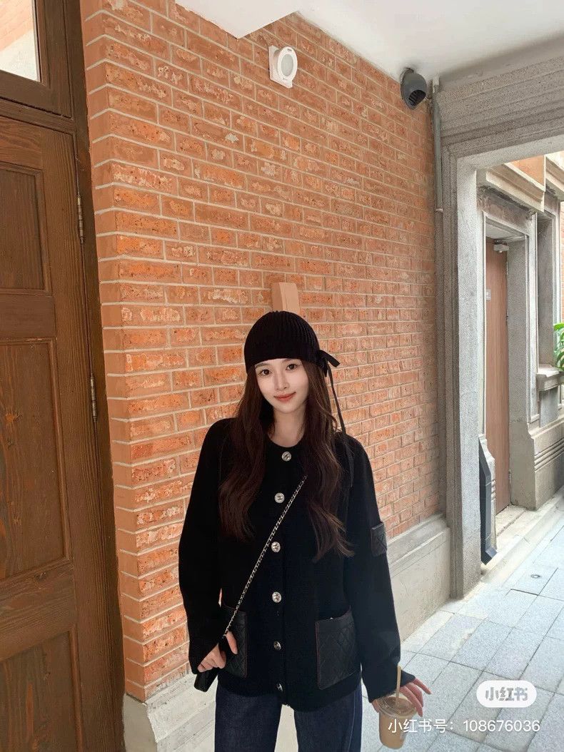 Chanel Chanel 24B popular black bow cashmere knitted cold hat Size ONE SIZE - 8 Thumbnail