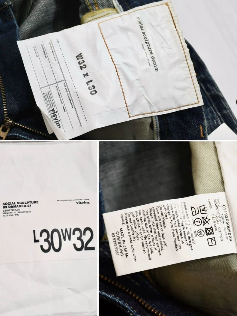 Visvim visvim size W32L30 Social Sculpture 03 Damaged-21 jeans 250 Size US 28 / EU 44 - 8 Thumbnail