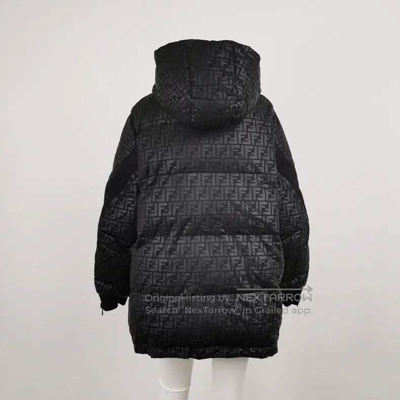 Fendi Fendi Dark Pattern Monogram Embossed Reversible Down Jacke Size S / US 4 / IT 40 - 4 Thumbnail