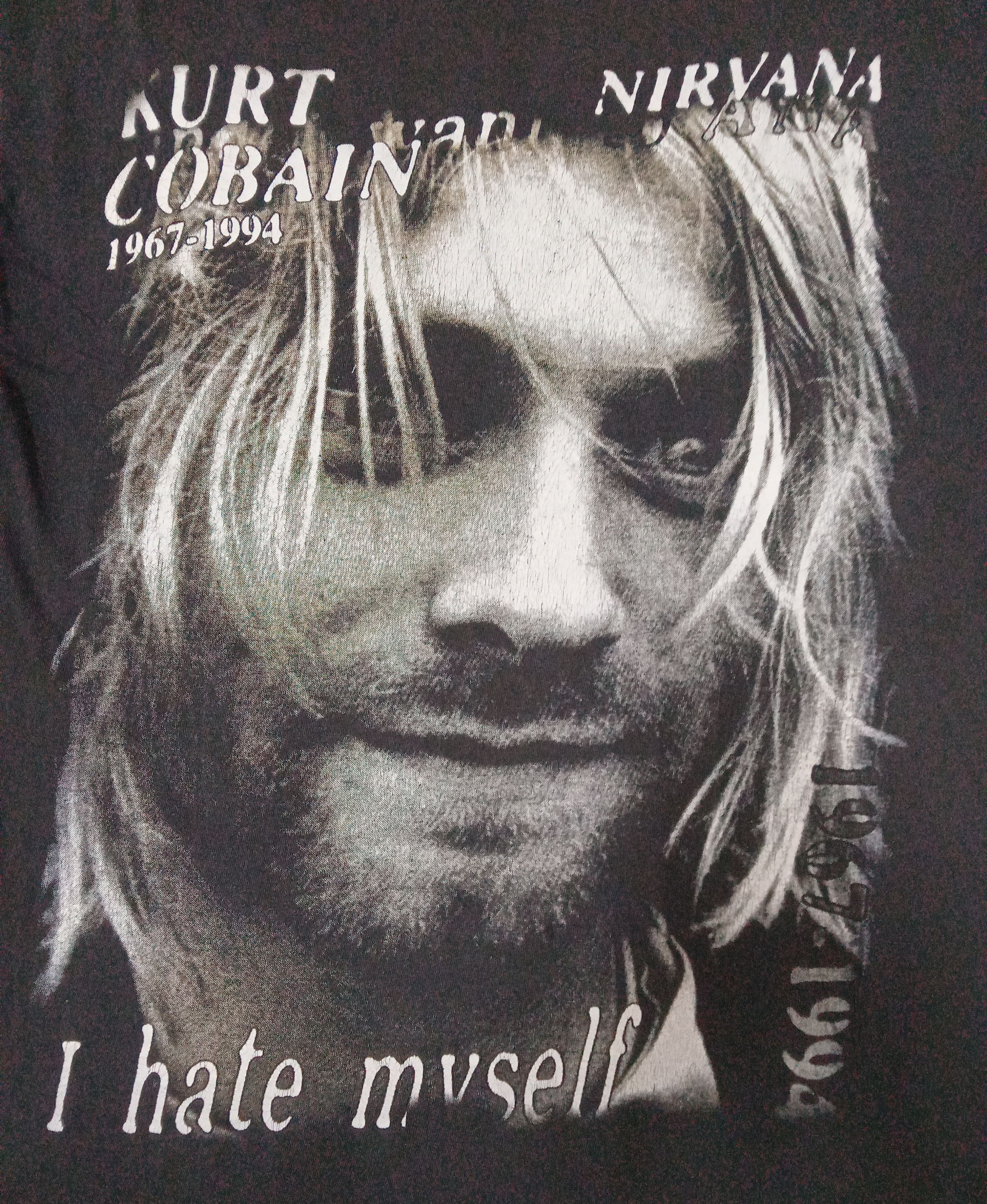 Band Tees Kurt Cobain Nirvana Vintage Distressed Bootleg T Shirt Size US L / EU 52-54 / 3 - 5 Thumbnail
