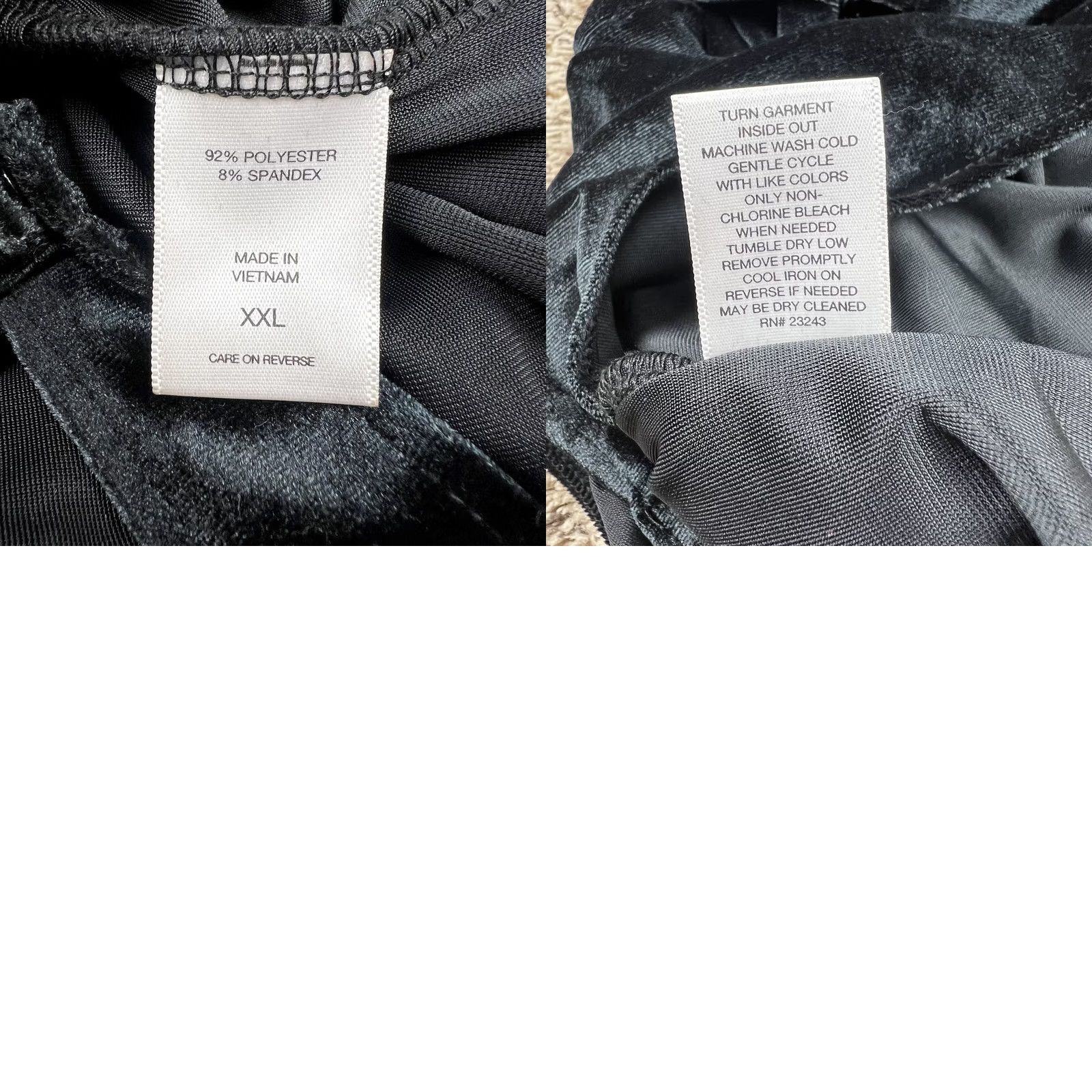 Vintage VINTAGE? No. New York And Company Blouse Off The Shoulder 2XL Black Fringe Sleeve One Piece Women Slim Regular Polyester Spandex Size XXL / US 16-18 / IT 52-54 - 9 Thumbnail