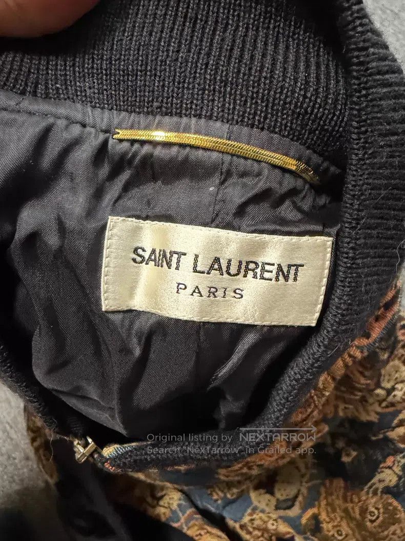 Saint Laurent Paris Saint Laurent Paris Tiger and Lion Head Stand Collar Casua Size XS / US 0-2 / IT 36-38 - 3 Thumbnail