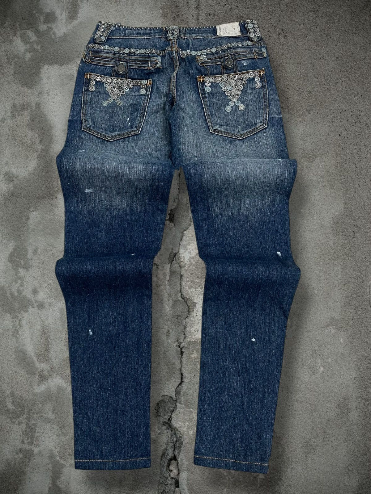 Designer Vintage Rare Og Designer Taverniti Scar Stitch Metal Denim Size US 28 / EU 44 - 10 Thumbnail