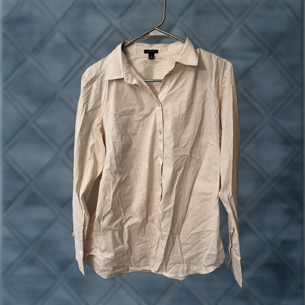 Ann Taylor Ann Taylor Shirt Long Sleeve Button Up Size 12 Pink Stretch Size XL / US 12-14 / IT 48-50 - 1 Thumbnail