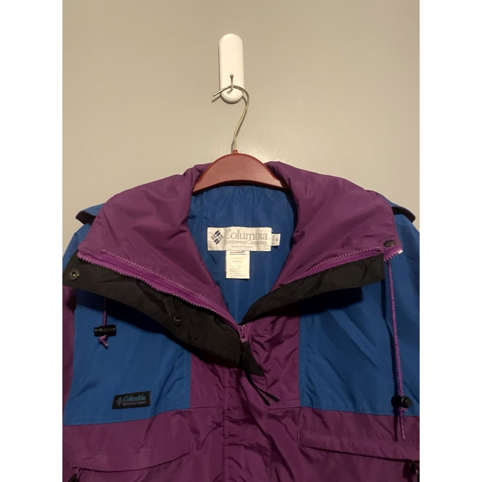 Vintage Columbia 3-in-1 Jacket Coat Women Pockets Purple Vamoose Blue 3-in-1 D373 Medium M waist? Size M / US 6-8 / IT 42-44 - 2 Thumbnail
