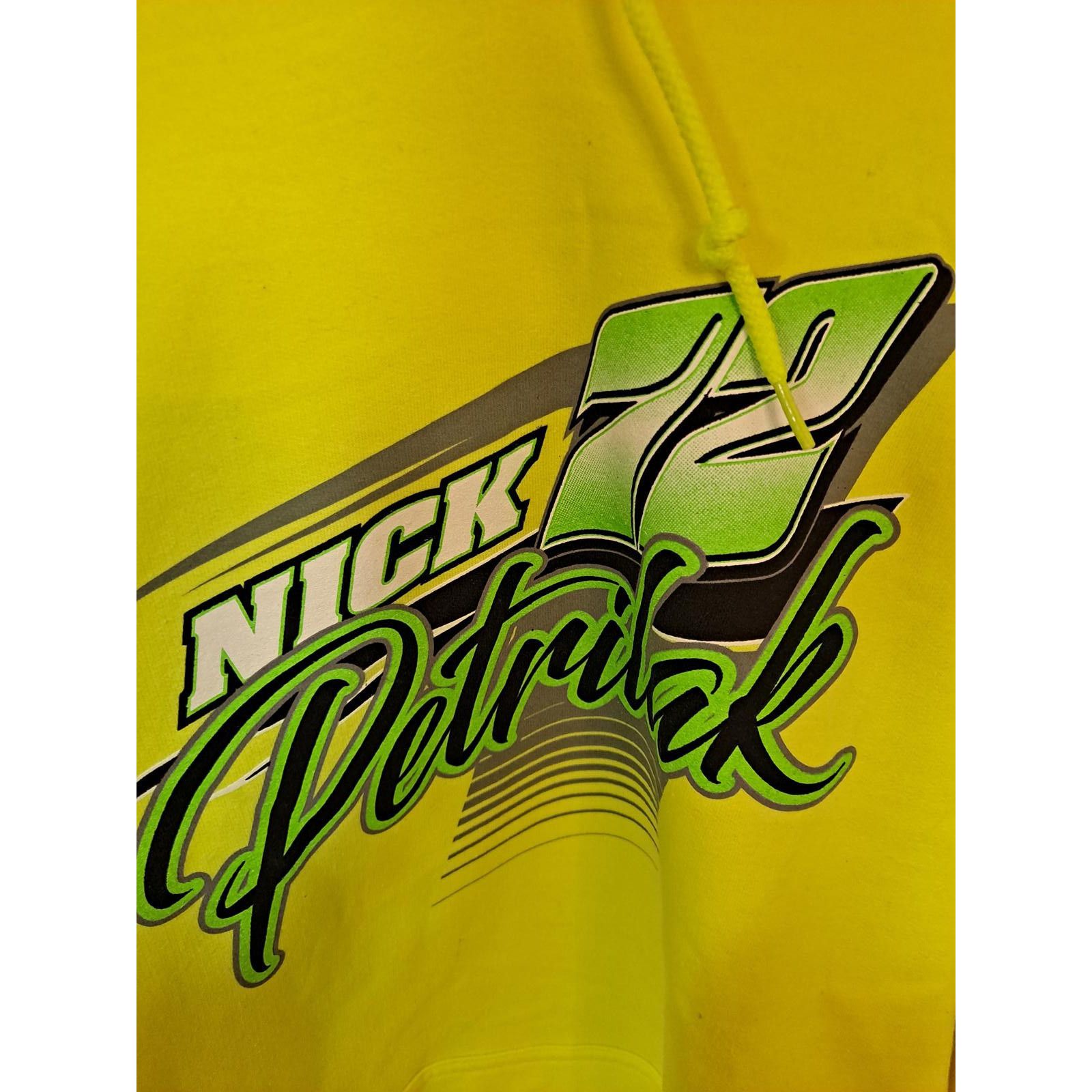 Other Nick Petrilak #72 Racing Lime Yellow Hoodie Size XL Size US XL / EU 56 / 4 - 2 Thumbnail