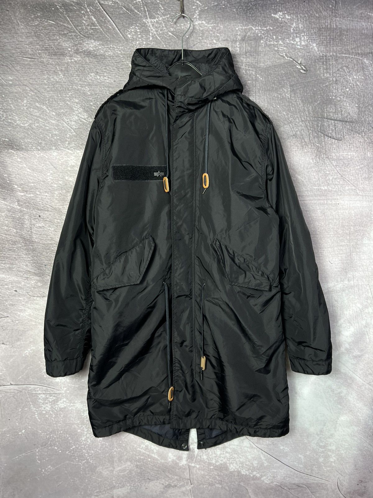 Alpha Industries Fishtail Velcro Nylon Parka Military Jacket