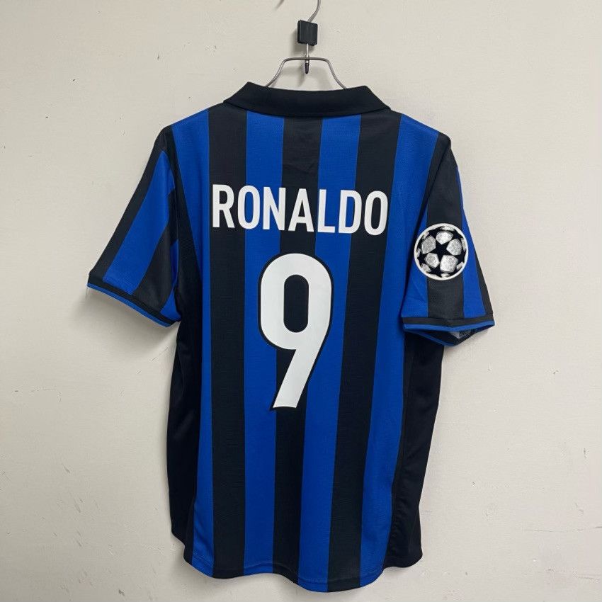 Vintage 98-99 Ronaldo Inter Milan Home Soccer Jersey Size US S / EU 44-46 / 1 - 2 Thumbnail