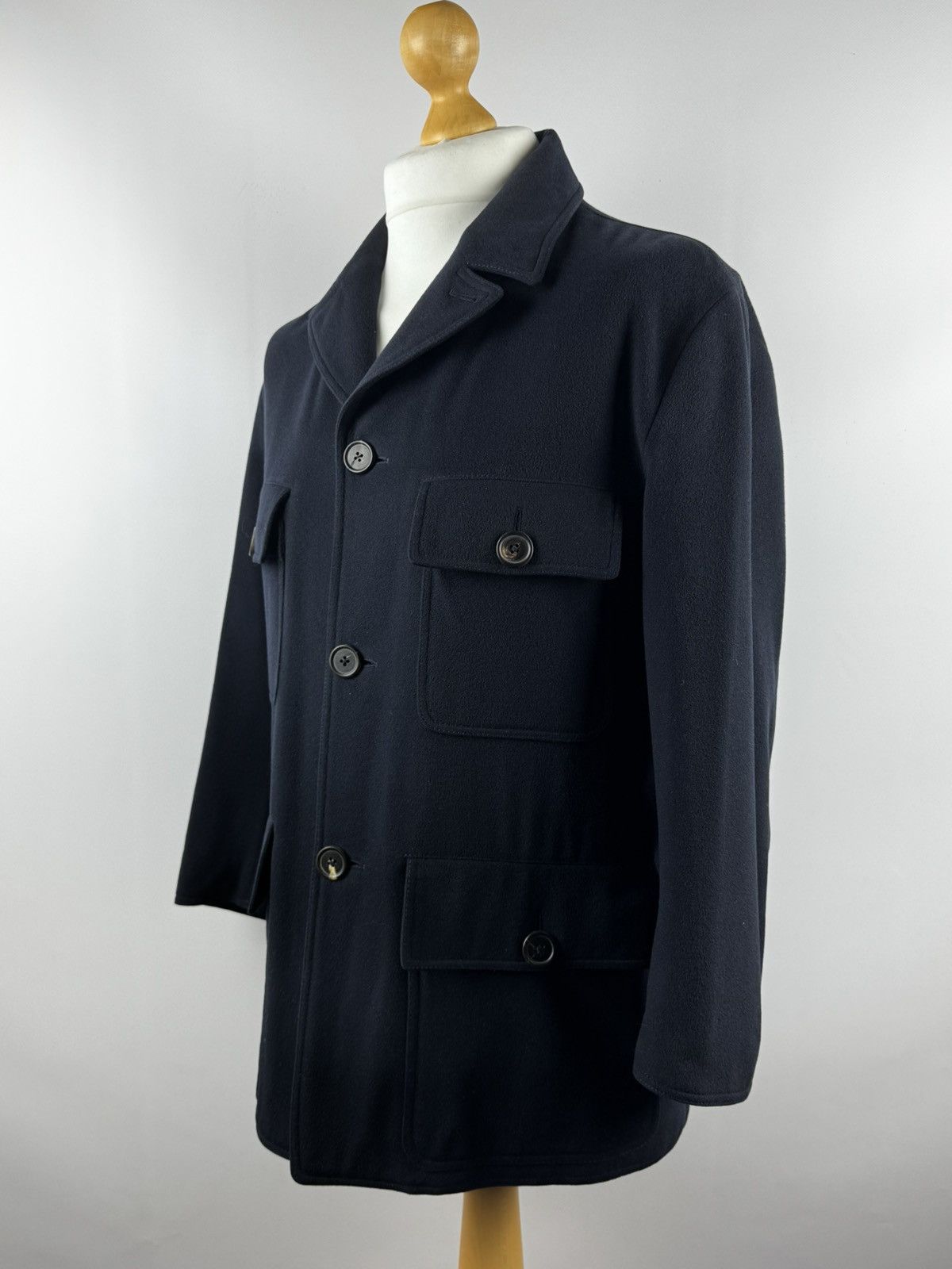 Hermes × Japanese Brand Hermes Coat Cashmere 13200€ Size US M / EU 48-50 / 2 - 2 Thumbnail
