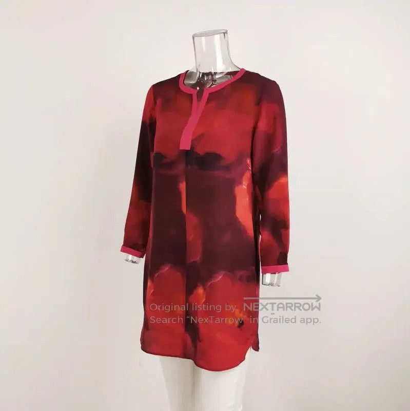 Max Mara MaxMara Pink Silk Print Summer Shirt . Size S / US 4 / IT 40 - 2 Thumbnail