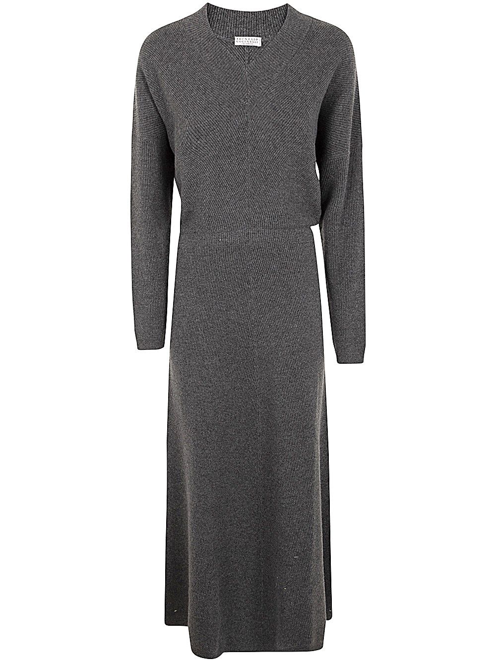 Brunello Cucinelli CASHMERE LONG DRESS Size M / US 6-8 / IT 42-44 - 1 Thumbnail