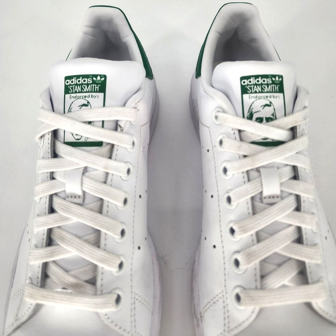 Adidas Adidas Stan Smith White Leather Green Heel Tab Sneaker Sz 7 Size US 7 / IT 37 - 10 Thumbnail