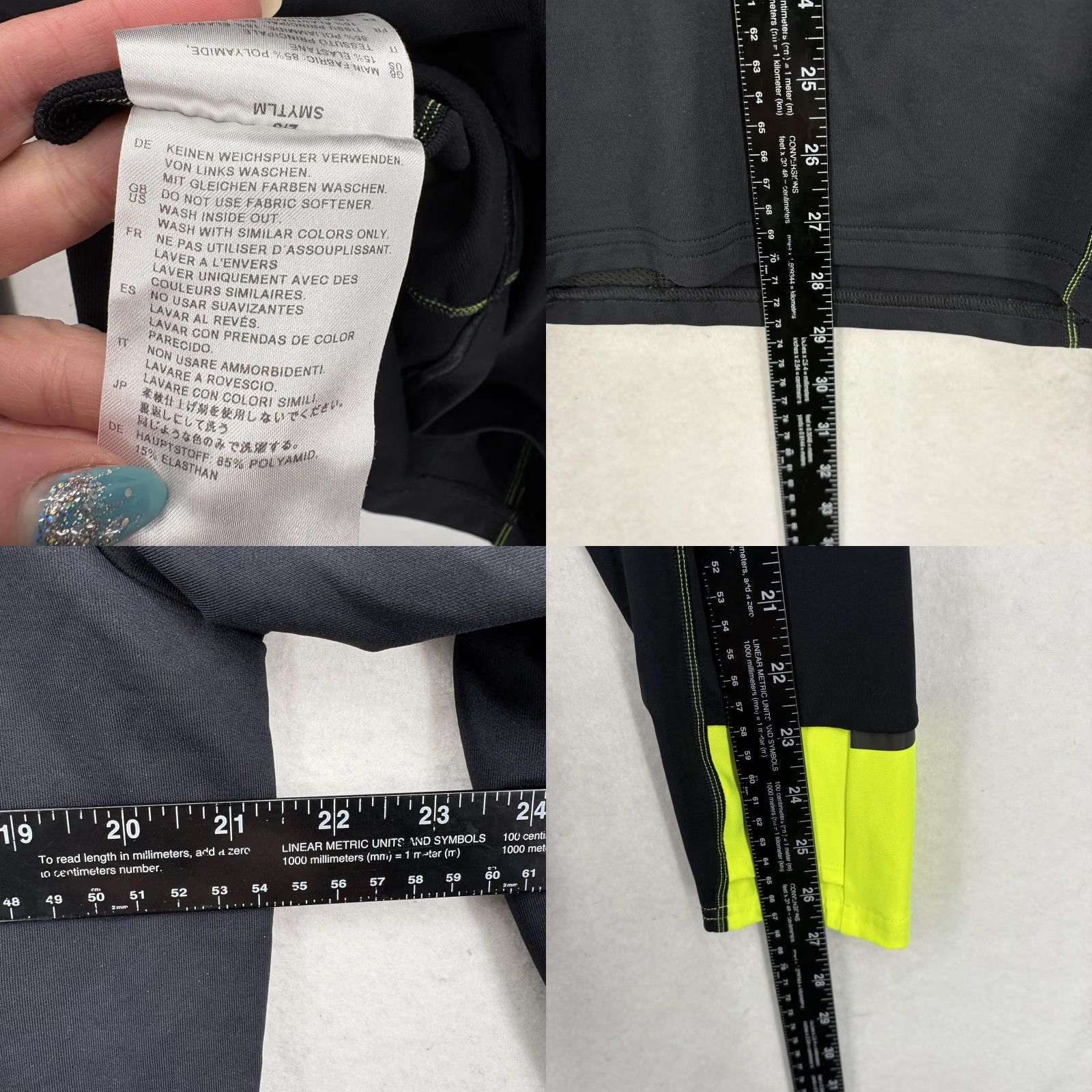 Vintage GORE RUNNING WEAR Sweatsuit Mens XL Black 1/4 Zip Top Leggings Reflective Set, Jersey, 2 Piece, Activewear Size US XL / EU 56 / 4 - 8 Thumbnail