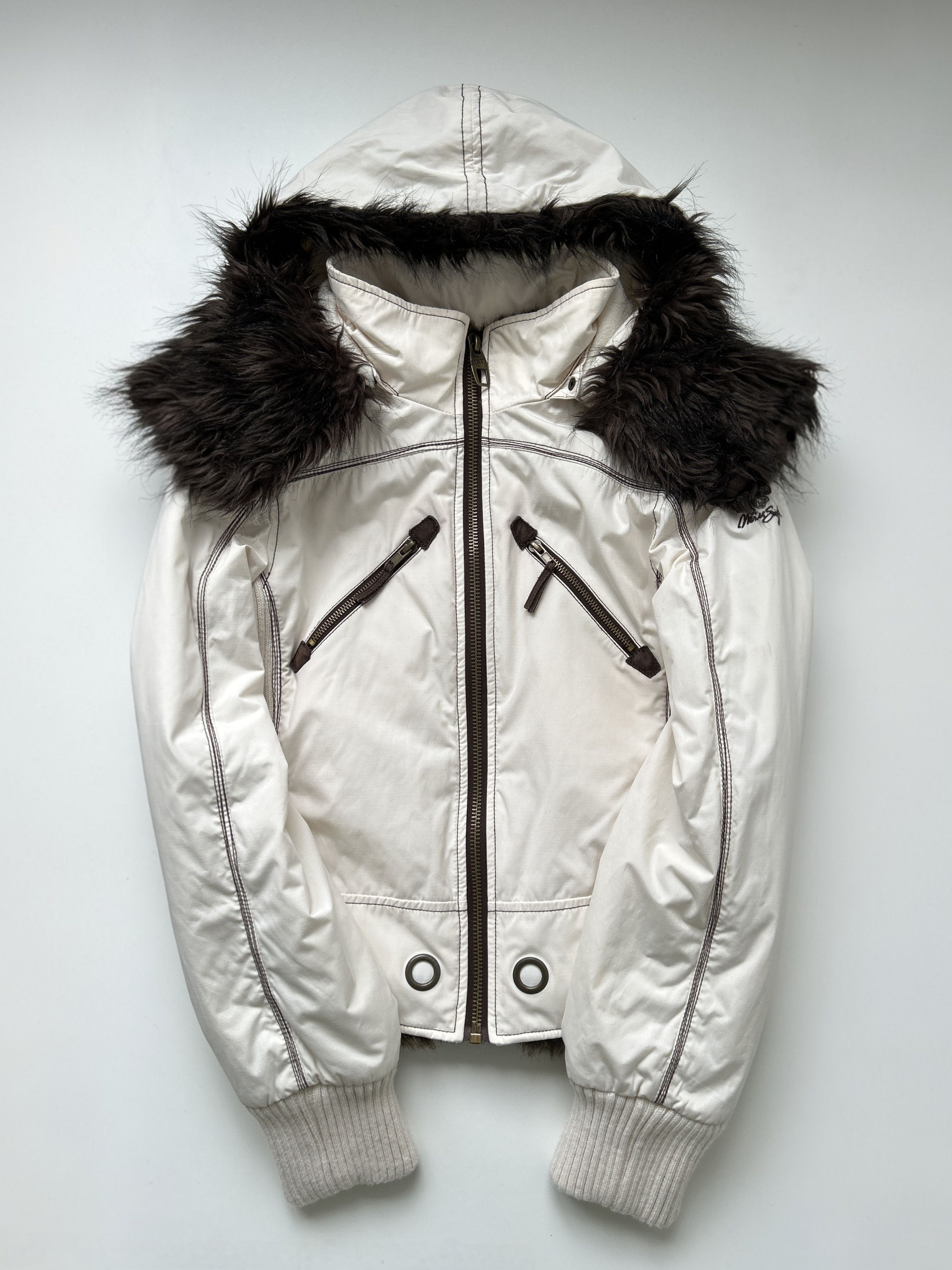 Miss Sixty Archive y2k Miss Sixty faux fur lined hooded bomber Size XL / US 12-14 / IT 48-50 - 1 Thumbnail