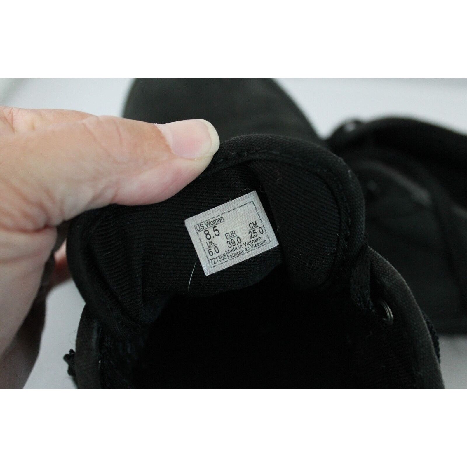 Vans VANS Off The Wall 8.5w/7m Black Low Top Lace Sneaker 721356 Size US 8.5 / IT 38.5 - 3 Thumbnail