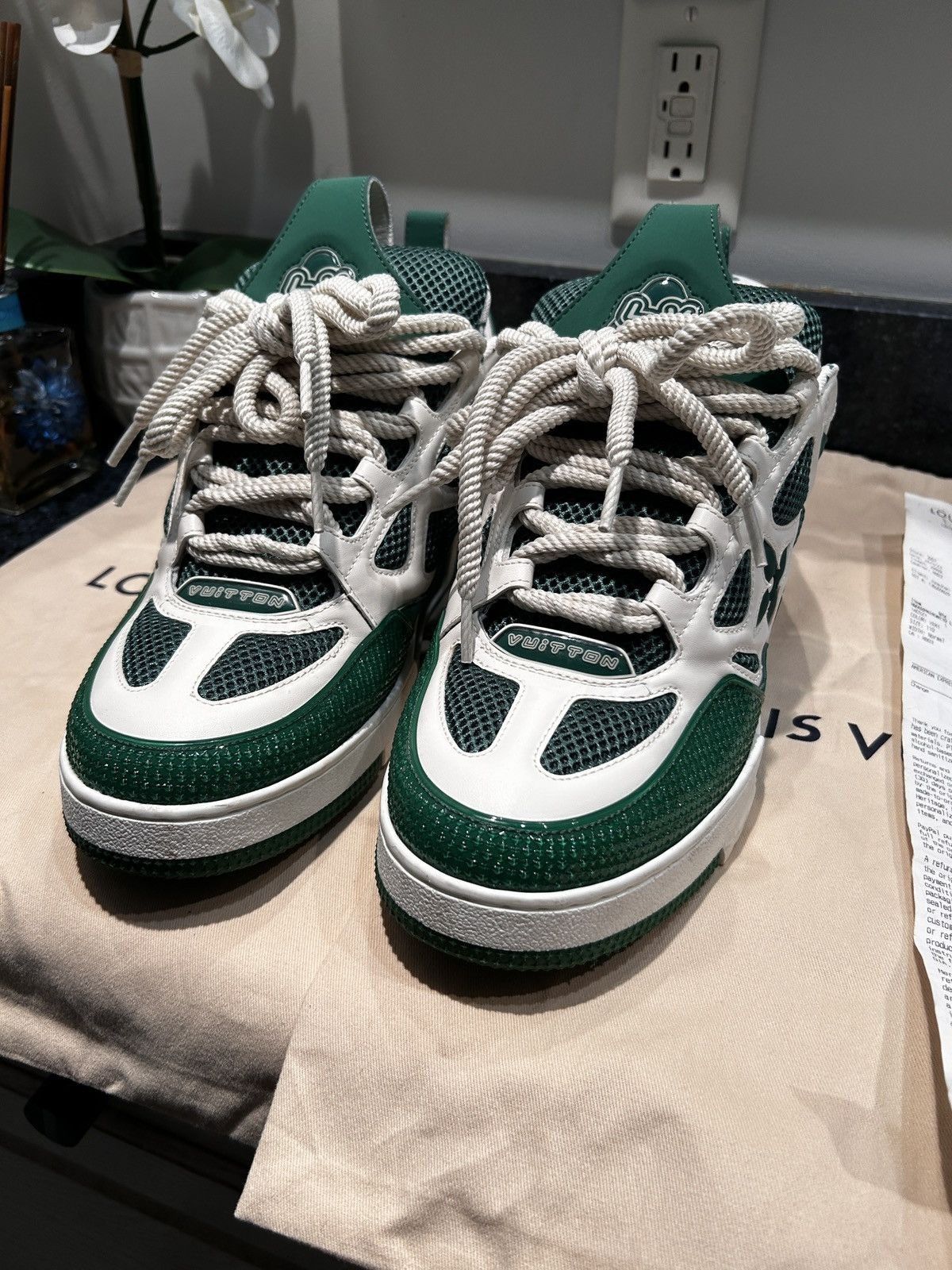 Louis Vuitton Louis Vuitton Skate Trainer ‘Green Size US 11 / EU 44 - 13 Thumbnail