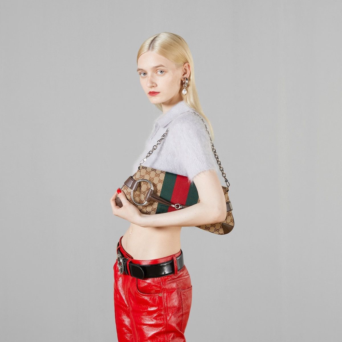 Gucci o1s1wg110125 Size: OS / Horsebit Chain Medium Shoulder Bag Size ONE SIZE - 2 Thumbnail