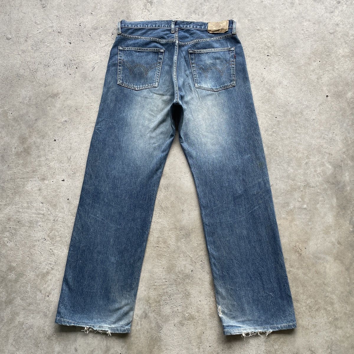 Japanese Brand × Jean × Vintage Vintage Japanese Faded Baggy Jeans Distressed Denim Pants Size US 35 - 12 Thumbnail