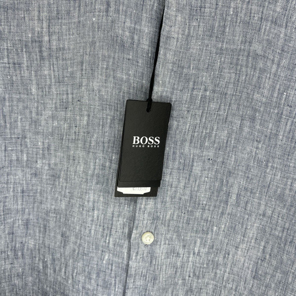 Designer × Hugo Boss Brand New Men’s Hugo Boss Casual Linen Shirt L Grey Size US L / EU 52-54 / 3 - 5 Thumbnail