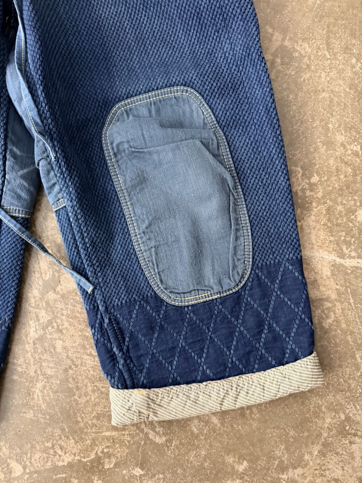 Porter Classic Porter Classic Indigo Sashiko Kendo Patchwork Pants Kapital Size US 36 / EU 52 - 4 Thumbnail