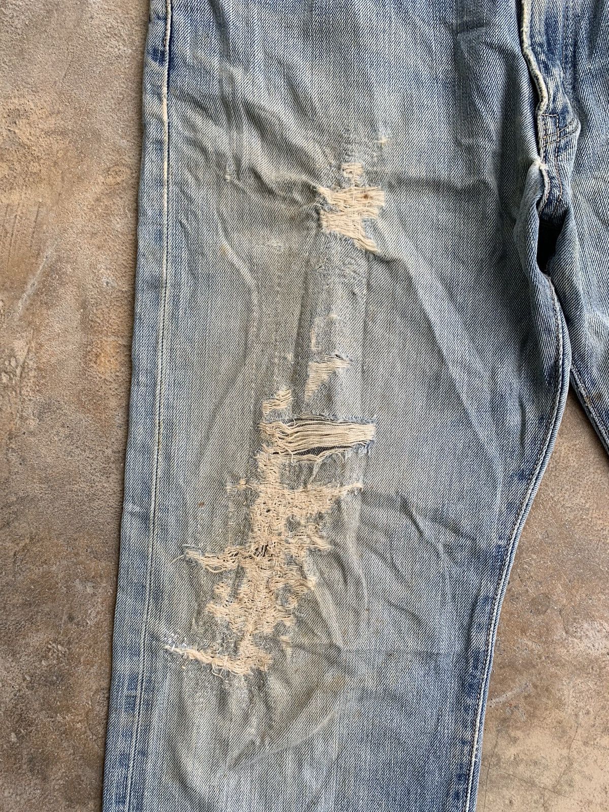 Edwin × Vintage Vintage Edwin 505 Selvedge Japanese Distressed Denim Size US 32 / EU 48 - 7 Thumbnail