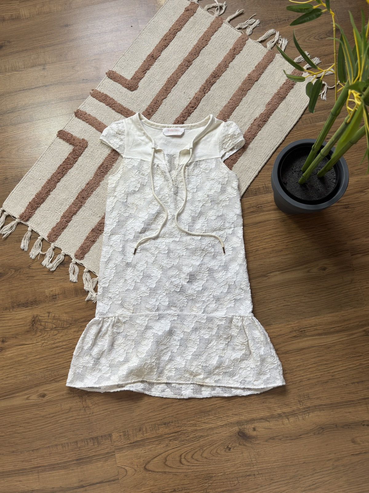 See by Chloe VINTAGE SEE BY CHLOE 2000s MESH MINI DRESS Size XXS / US 00 / IT 34 - 2 Thumbnail