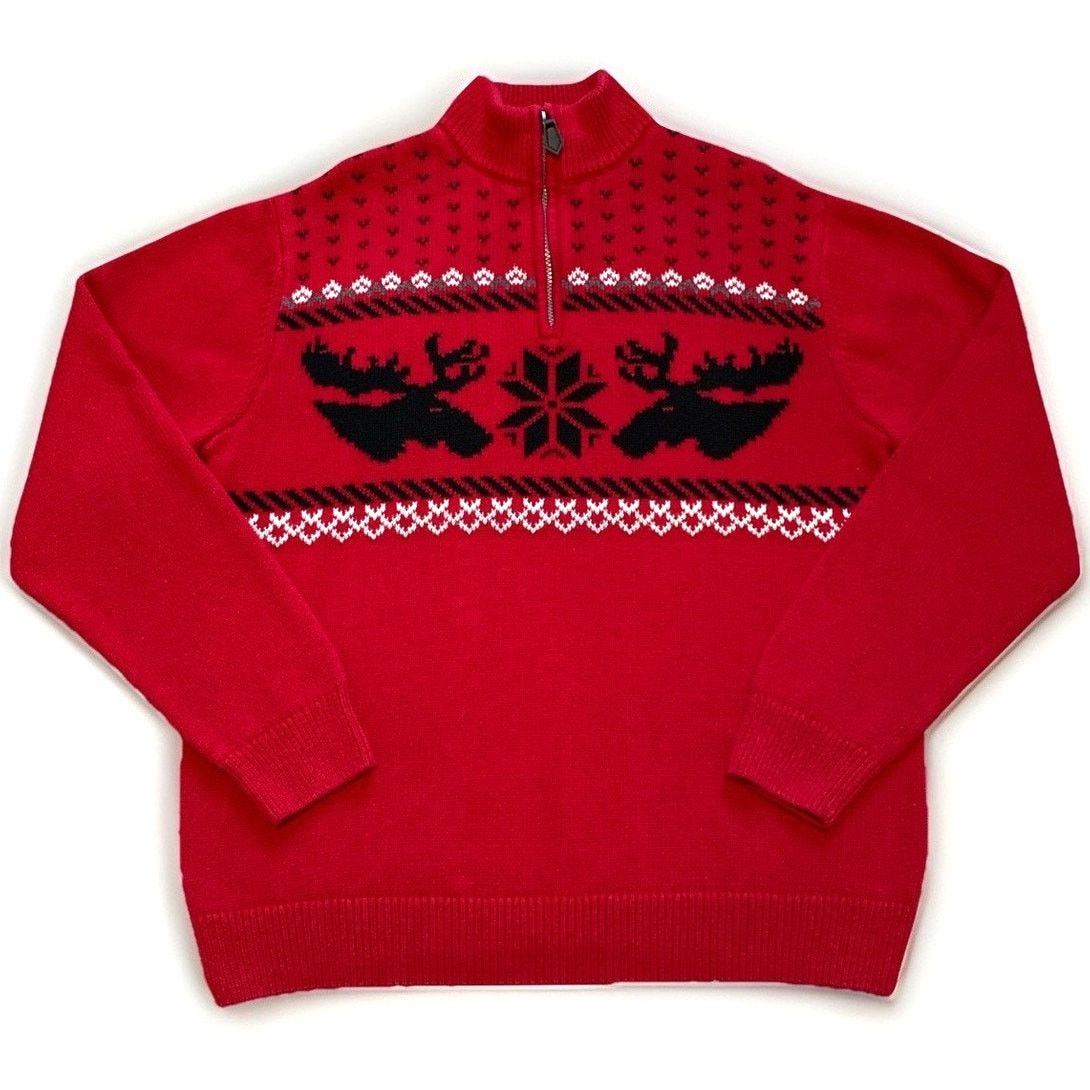 Chaps Ralph Lauren Chaps Red Christmas Sweater - Men's XL Size US XL / EU 56 / 4 - 5 Thumbnail