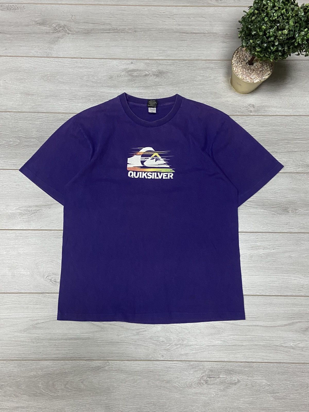 Quiksilver Quiksilver vintage big logo print t-shirt Size US XL / EU 56 / 4 - 2 Thumbnail