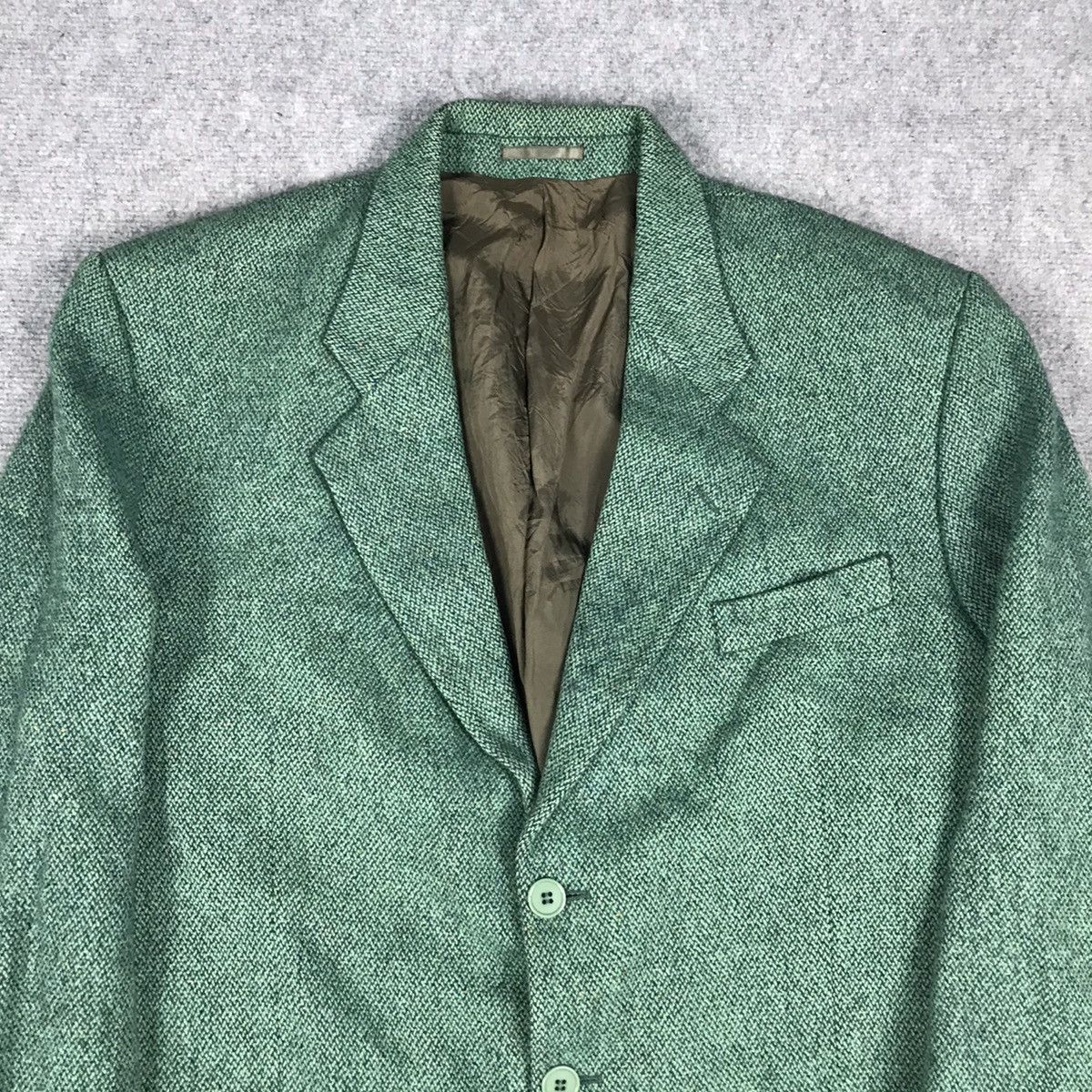Yves Saint Laurent YVESSANINTLAURANT YSL WOOL GREEN BLAZER JACKET Size US M / EU 48-50 / 2 - 2 Thumbnail