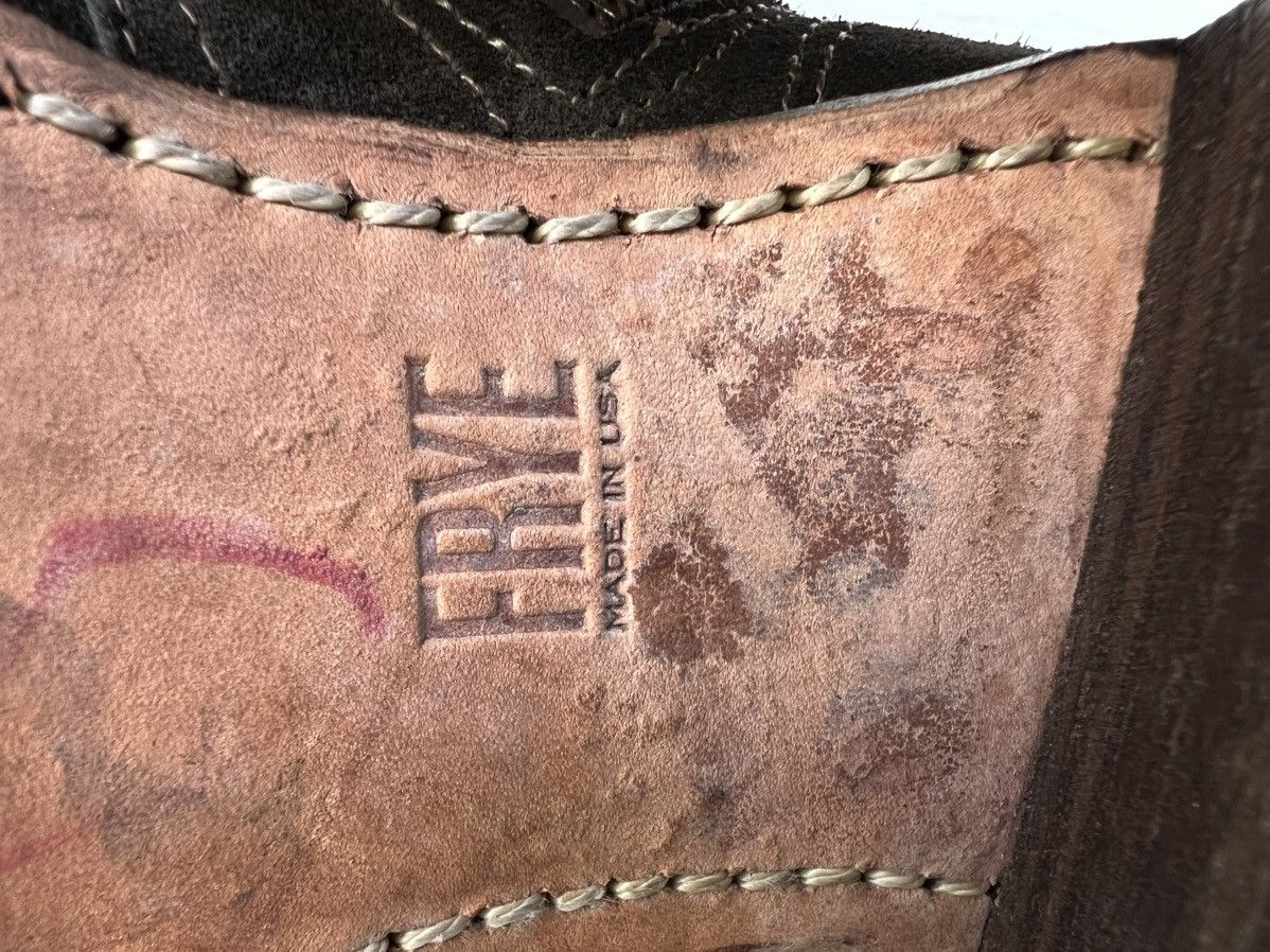 Frye Frye Sabrina Double Buckle Fatigue Leather Suede Boots Size US 10 / IT 40 - 12 Thumbnail