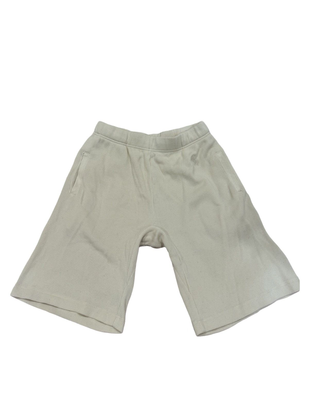 Waffle knit embroidered CH logo shorts