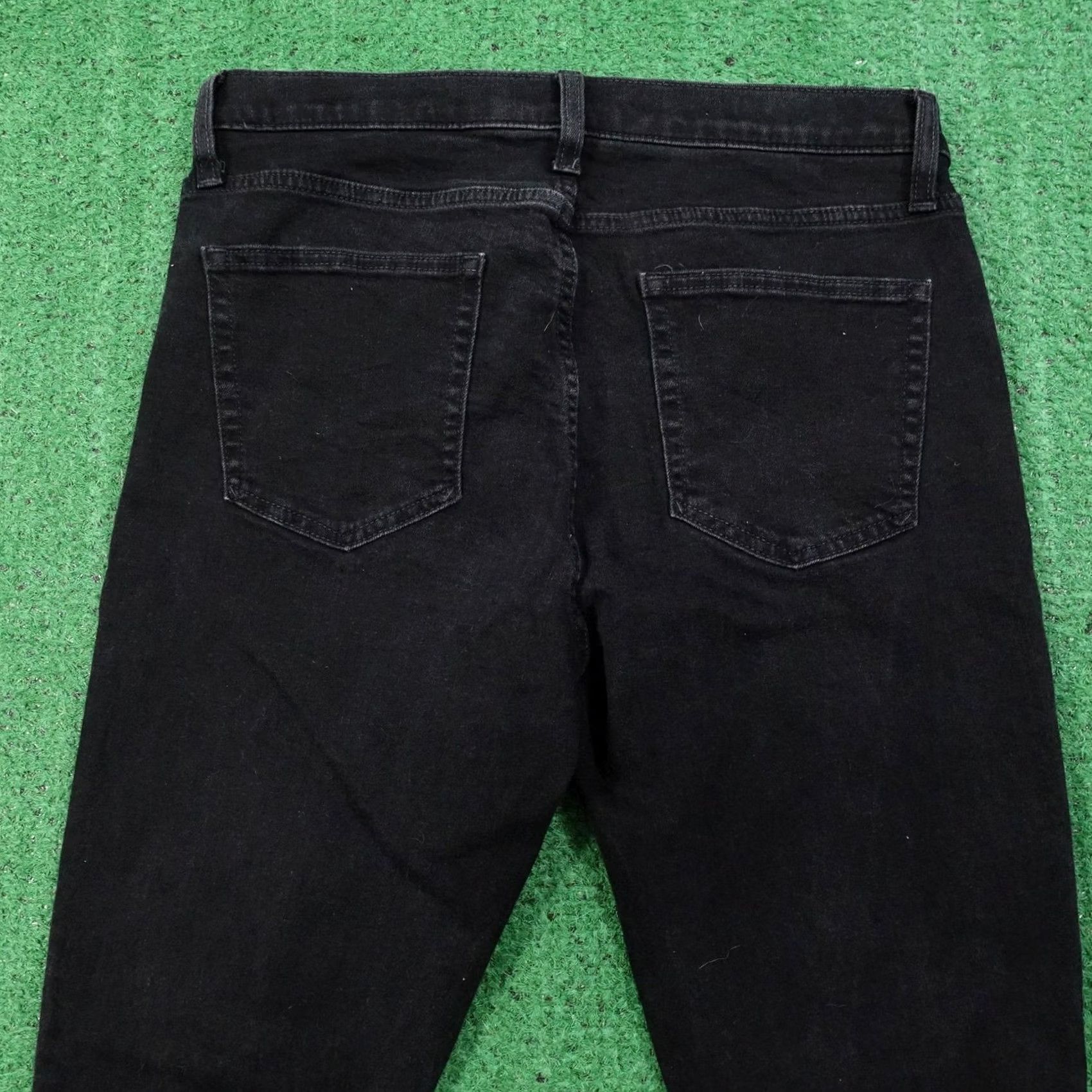 Gap GAP Jeans Womens 12 Regular Black True Skinny Mid Rise Stretch Denim 5 Pocket Slim Rise 31 Inseam 27.5 Inseam Size 34" / US 12 / IT 48 - 5 Thumbnail