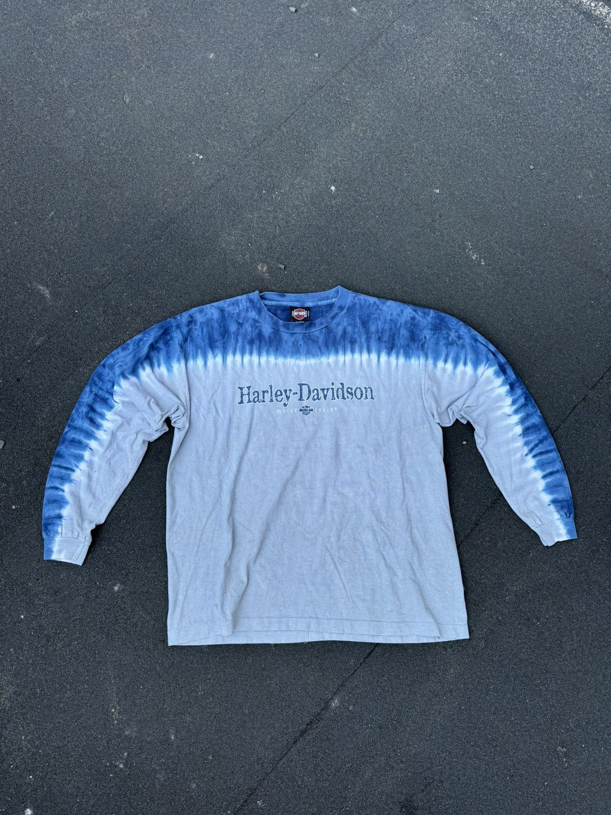Harley Davidson × Vintage 90s Vintage Harley Davidson Tie Dye Longsleeve Tee L Size US L / EU 52-54 / 3 - 2 Thumbnail