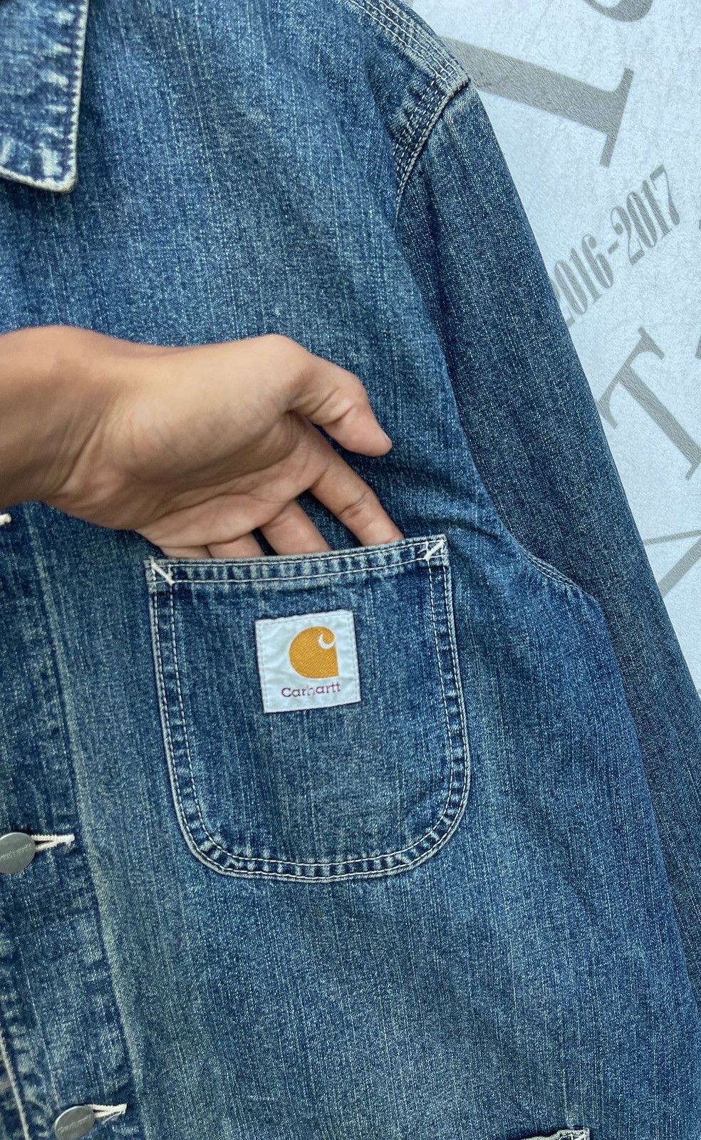Carhartt 🔥Vintage Carhartt Men's Michigan Denim Chore Jacket Size US L / EU 52-54 / 3 - 10 Thumbnail