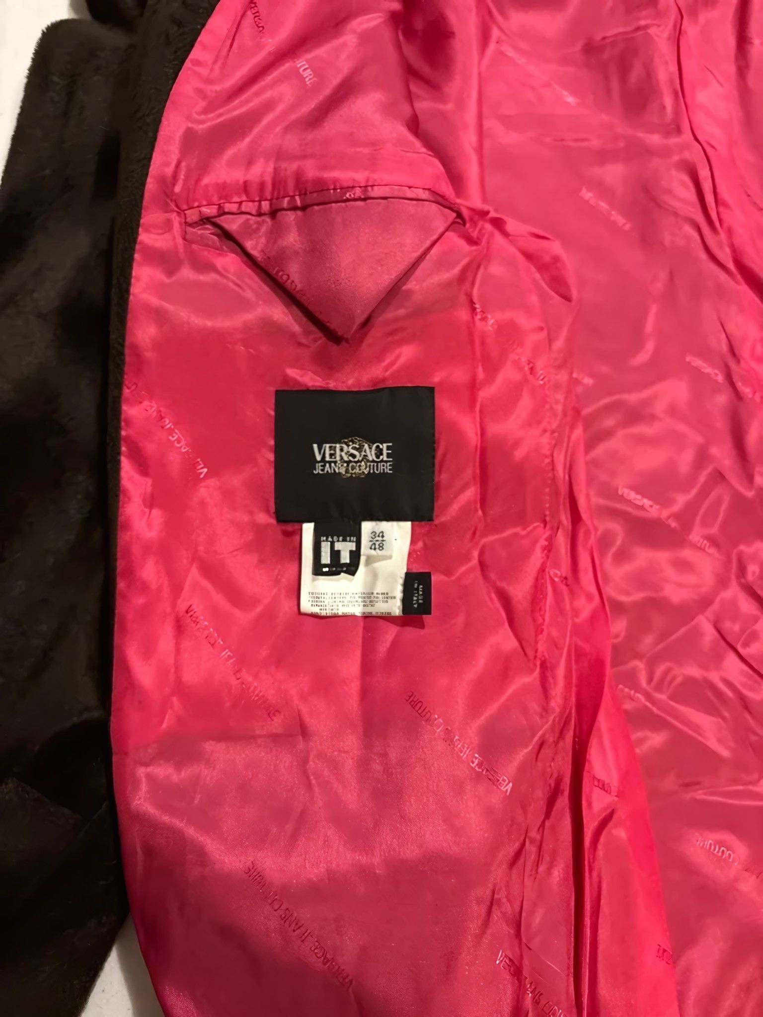 Versace Jeans Couture VJC PONY HAIR COAT Size US M / EU 48-50 / 2 - 9 Thumbnail