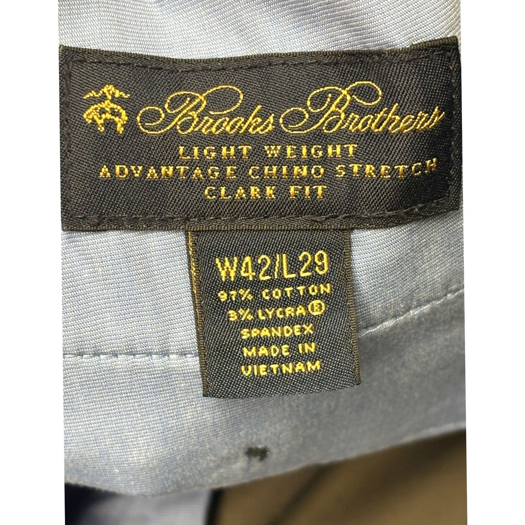 Brooks Brothers Brooks Brothers Advantage Chino Stretch Light Weight Comfort Pants 42X29 Beige Size US 42 / EU 58 - 5 Thumbnail