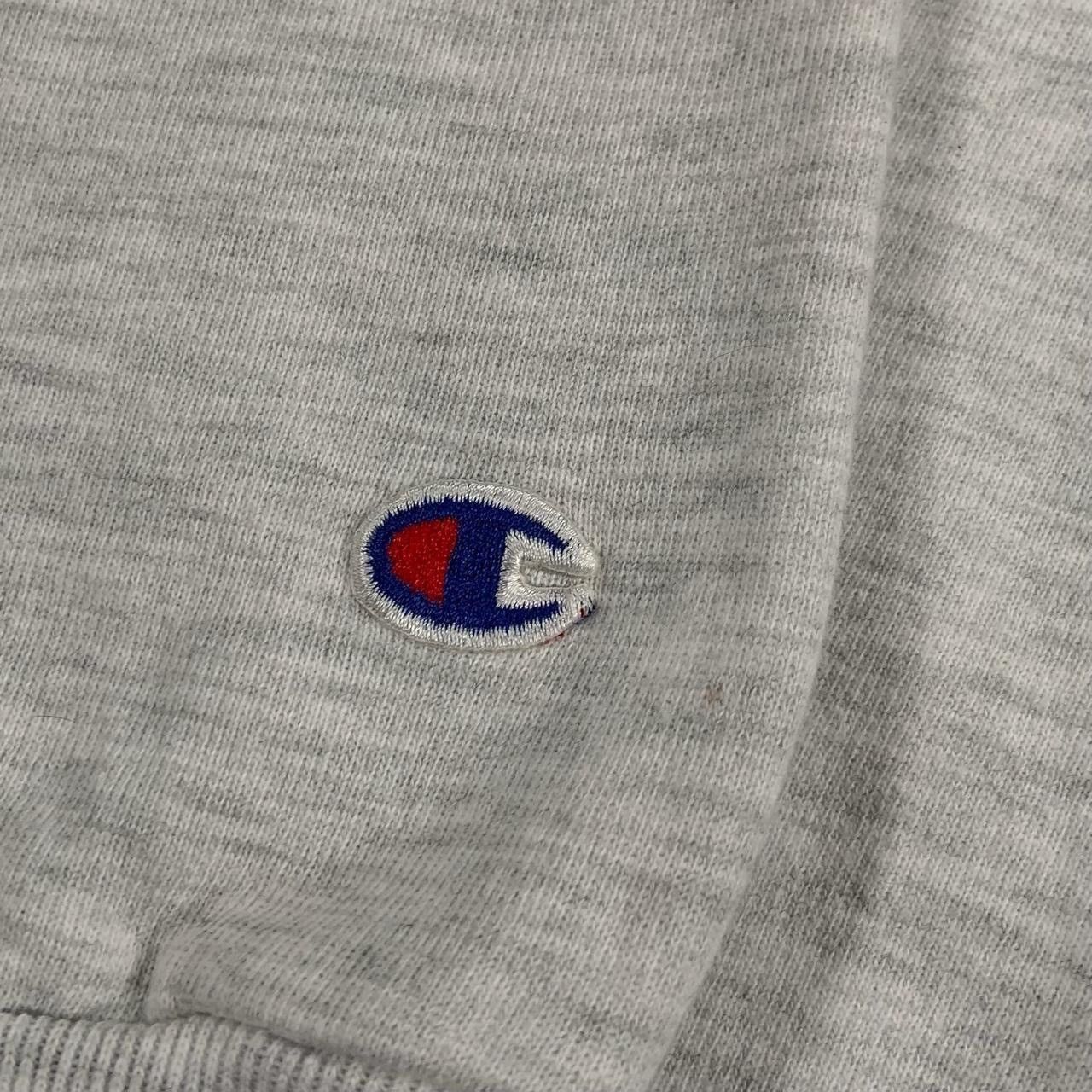 Champion Vintage Champion Gray Orange Double Script Logo Sweatshirt Size US XXL / EU 58 / 5 - 2 Thumbnail